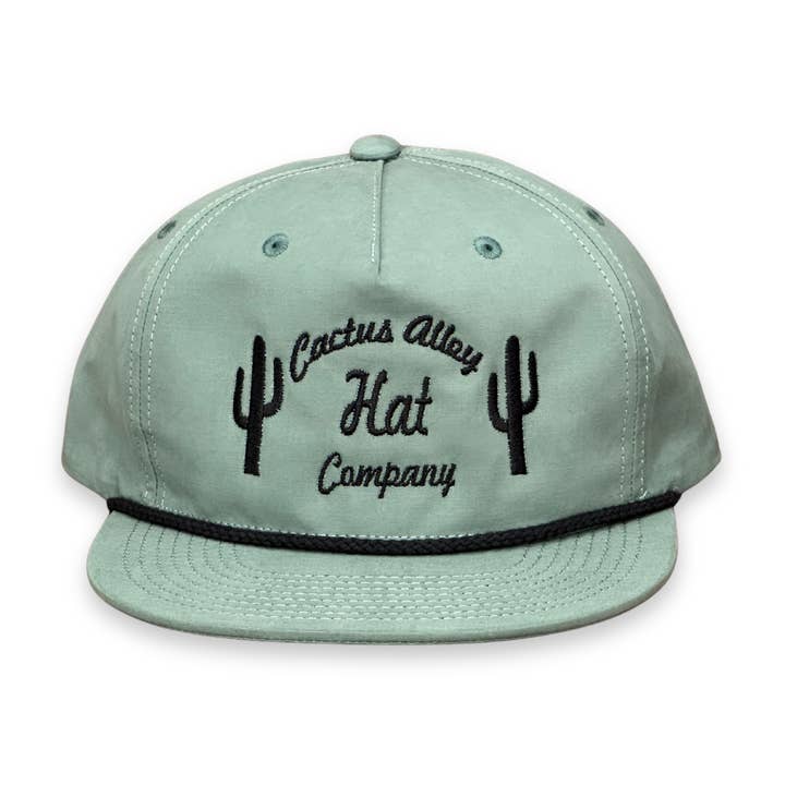 « Le Cactus » - Corde bleu sarcelle/noire, Casquette snapback (2025) pour la vente par Cactus Alley Hat Co.