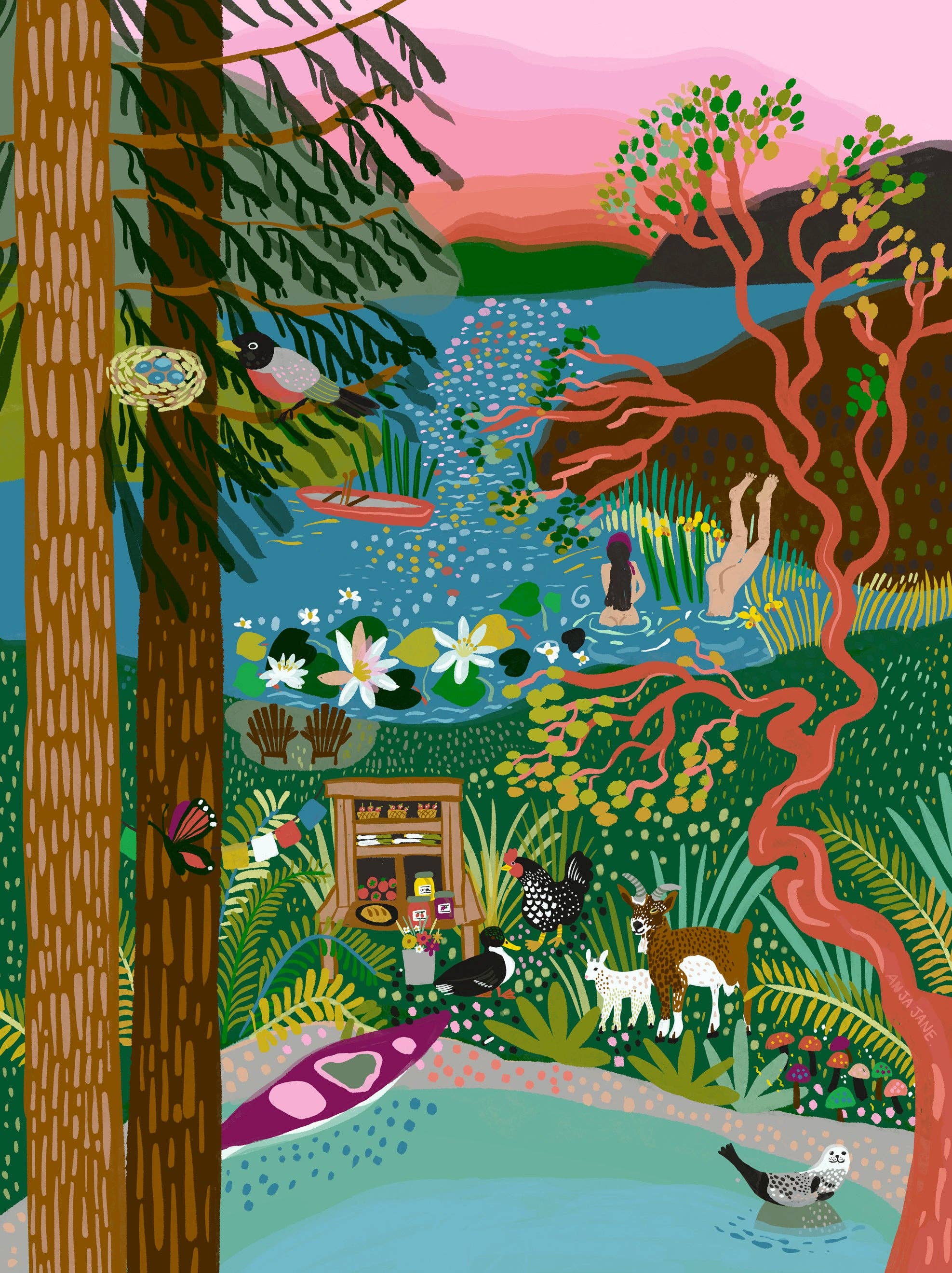 Anja Jane - Wholesale Art Print - Salt Spring Art Print1