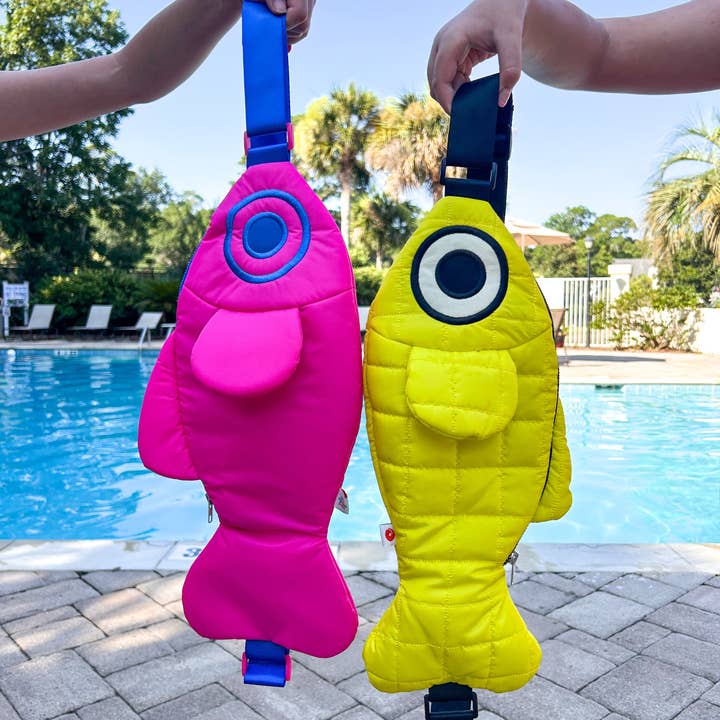 Curlworks - Wholesale Crossbody Bag - Unisex - The Fish Bag - Sporty Yellow4