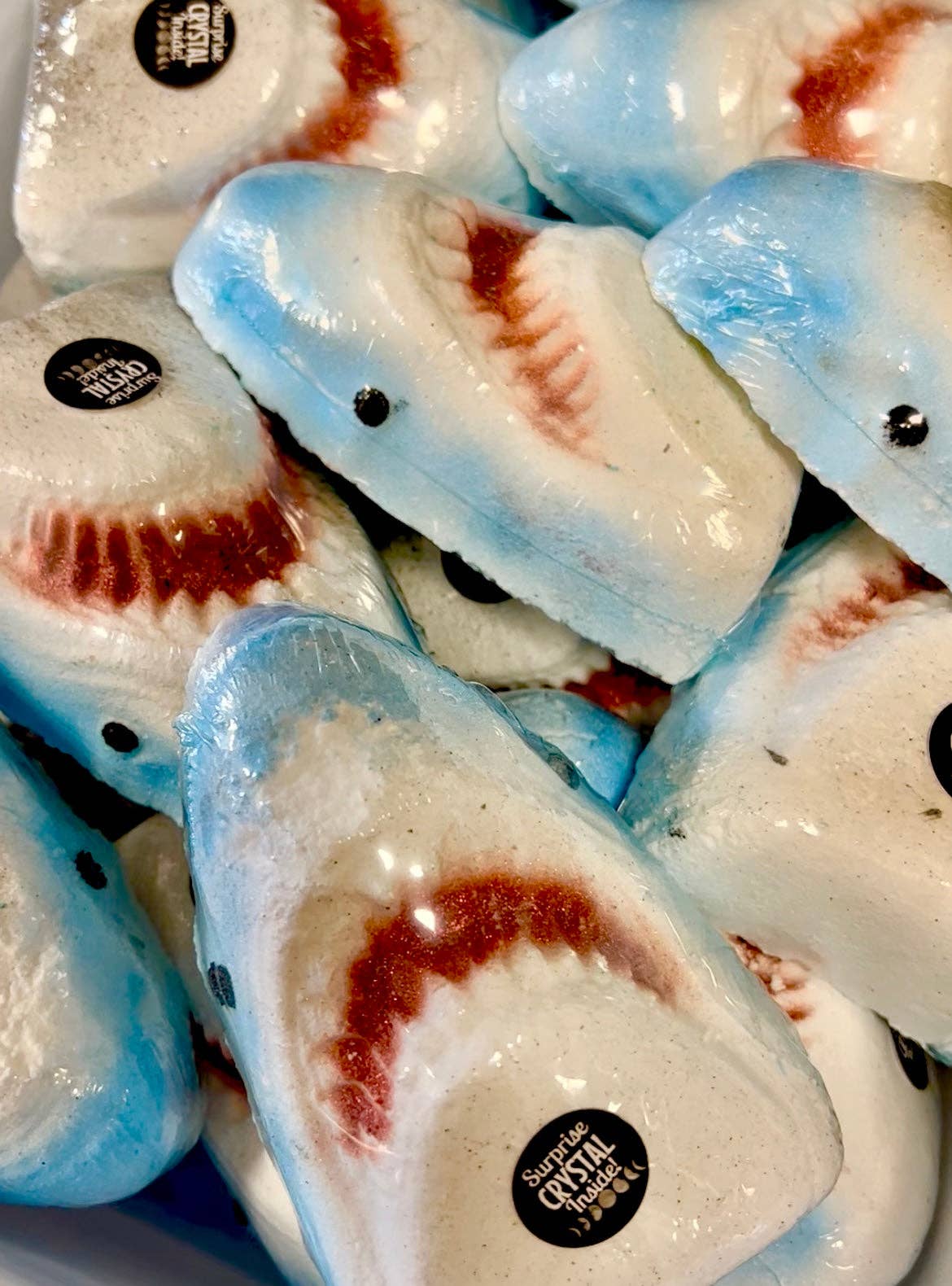 Man on the Moon Mystics - Vente Bombe de bain/poudre effervescente pour le bain - Bombe de Bain Morsure de Requin XL0