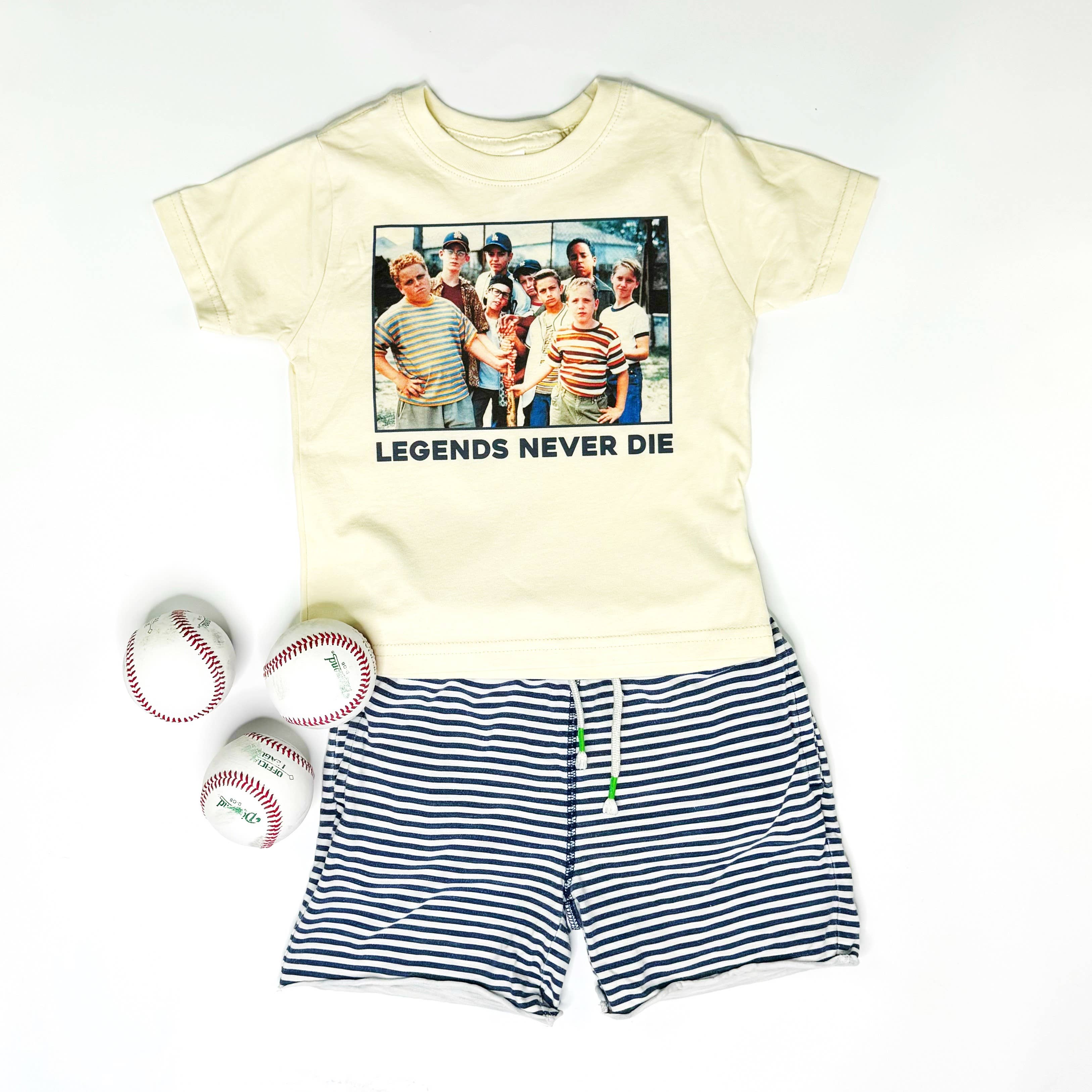 Ivory Legends Never Die Youth and Adult tee for wholesale on Faire5