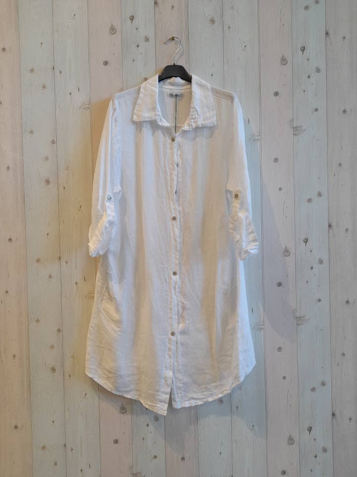 Linen & More - Wholesale Button Down Shirt - Women's - REF 89075 100% LINEN SHORT T-SHIRT