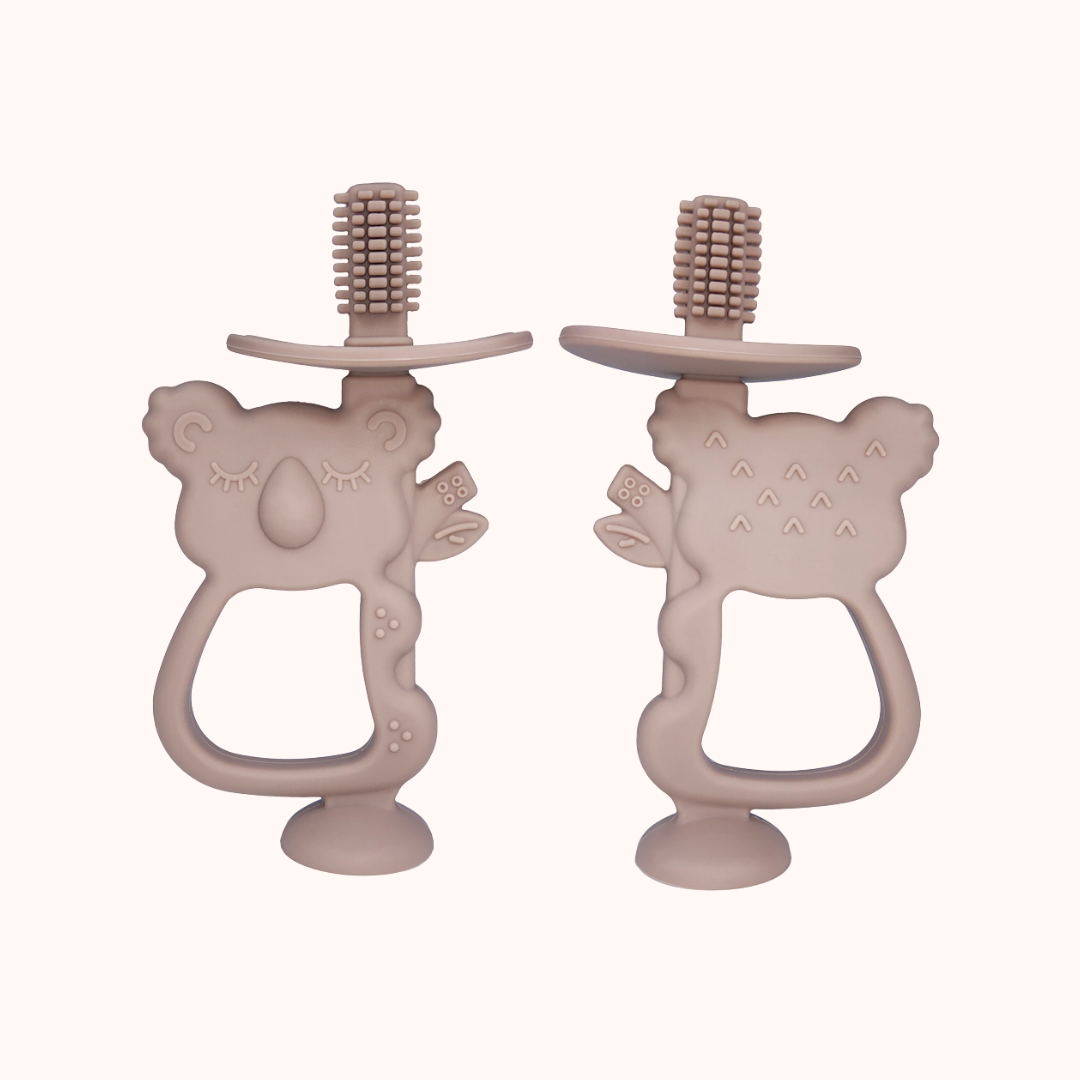 MAVIE - Wholesale Teether (Not Clip-On) - Baby - Tan - 2 in 1 Teething Koala1