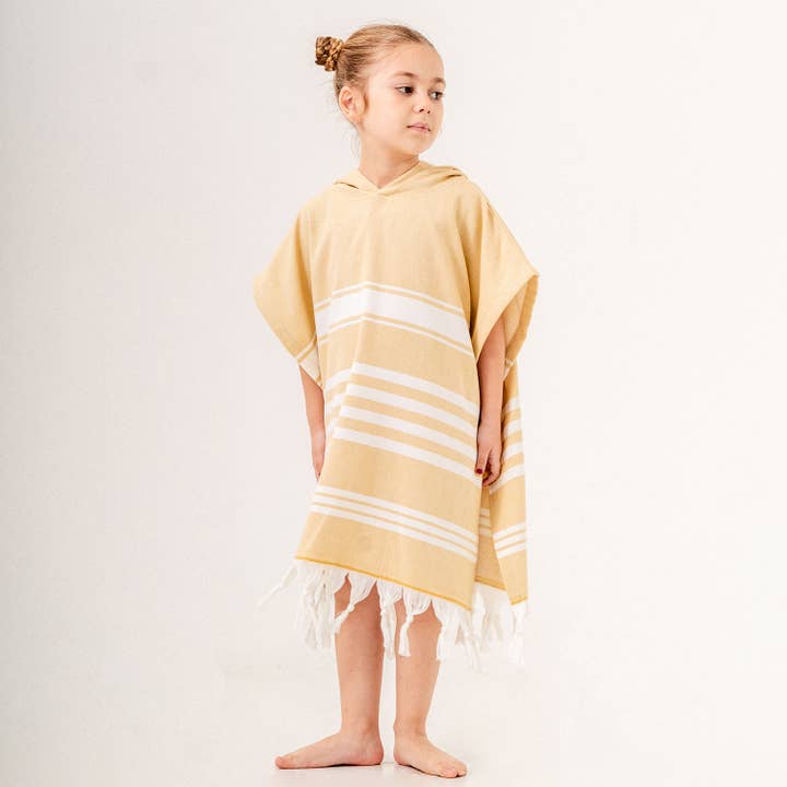 Kikoya - Wholesale Poncho Towel - Kids & Baby - Hooded Poncho Surf Changing Swimming Beach Towel Terrybacked