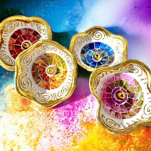 Mosaik røgelsesholder for engroshandel hos Spiritual and Aligned