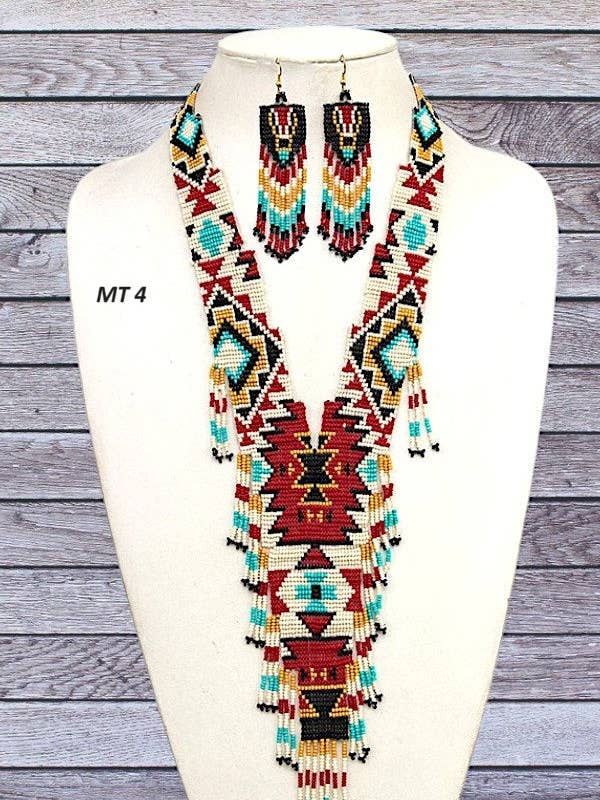 TRIBAL PÄRLFRANSHALSBANDSSET för wholesale av Andrea Bijoux