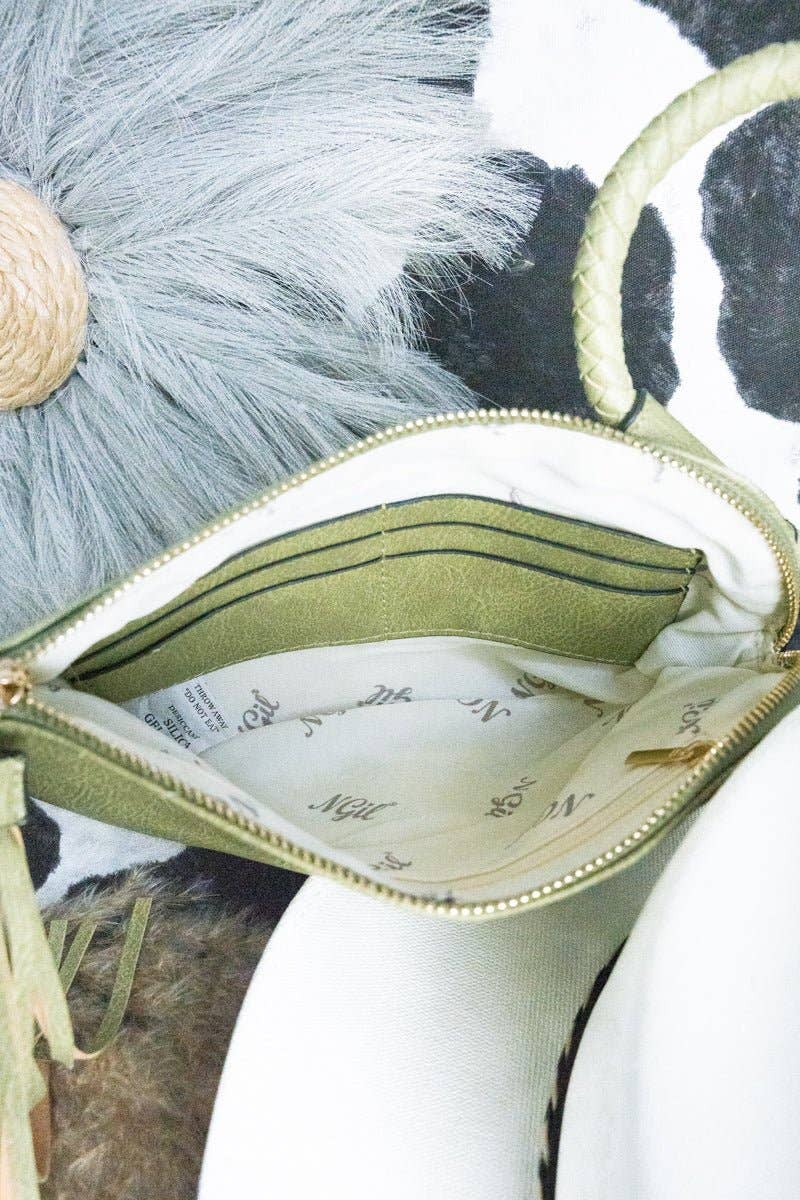 Wholesale Accessory Market - Wholesale Clutch Bag - Women's - NGIL Lime Faux Leather Bangle Clutch1