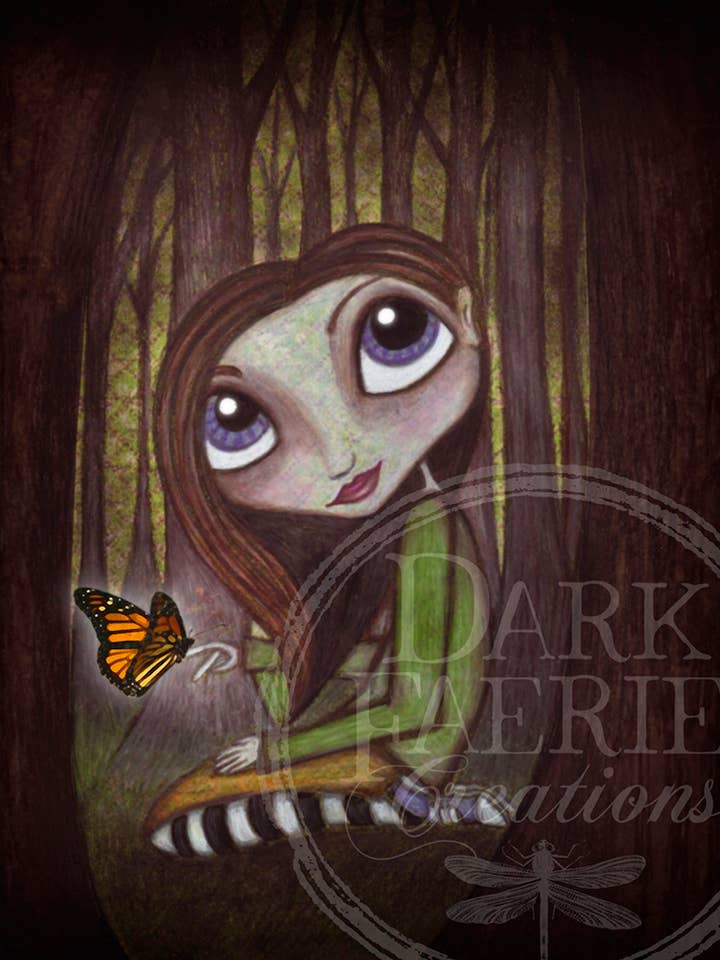 Sylvi - Tirage signé 8x10 pour la vente par Dark Faerie Creations