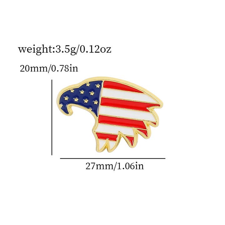 Tourtiwi - Wholesale Brooch - National Flag Theme Series Brooch Badge3