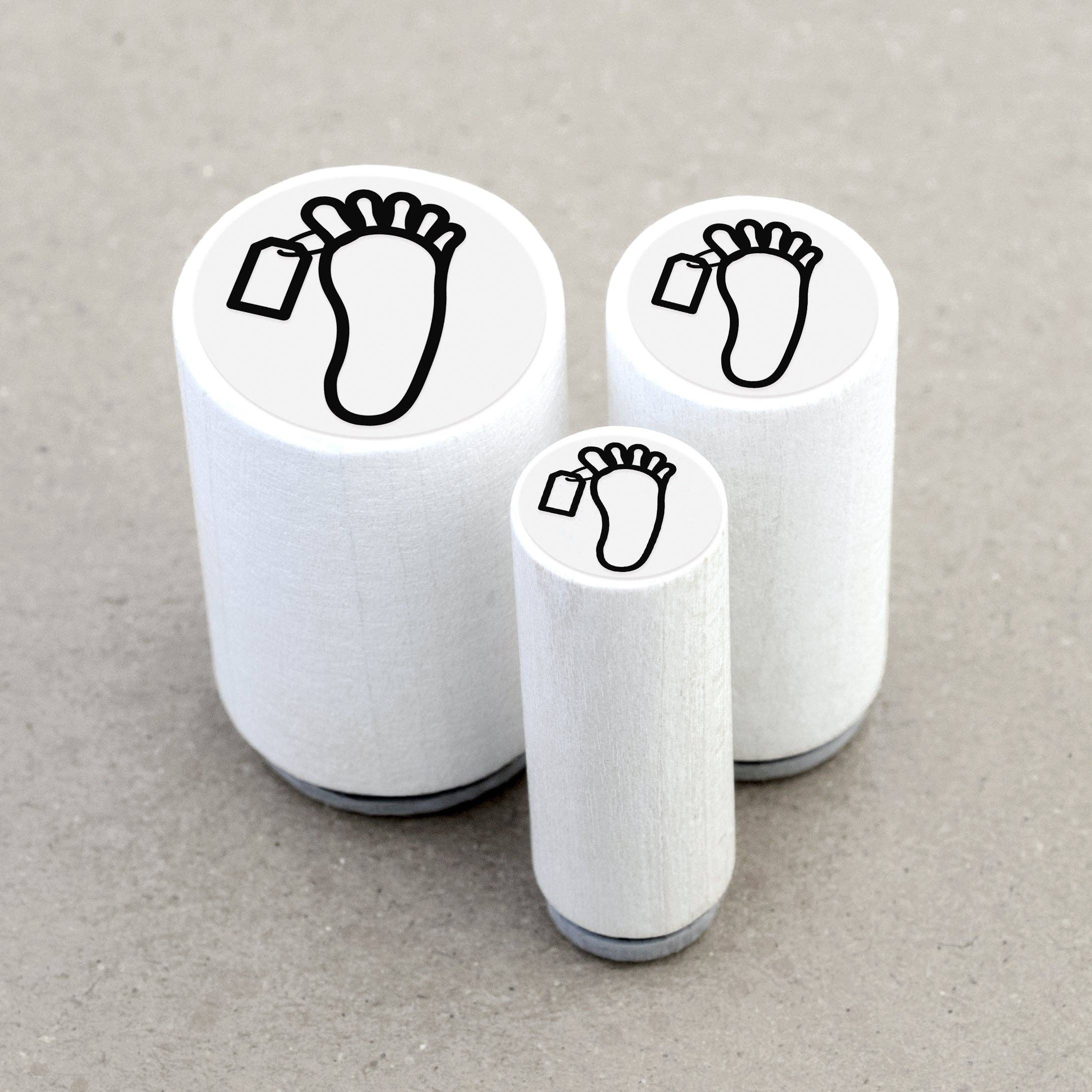 Merry and Bright - Wholesale Rubber/Decorative Stamp - Mini stamp note on the toe1