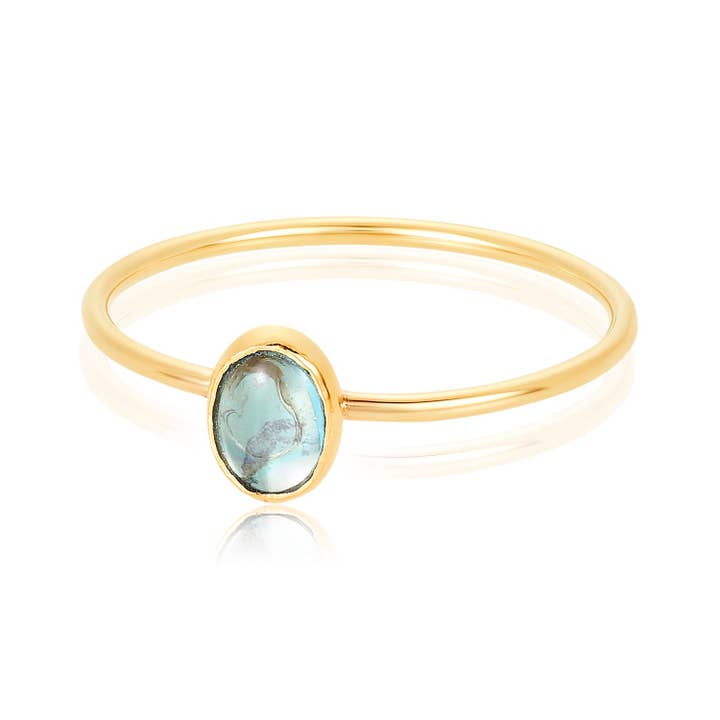 Solo Blue Topaz Ring for wholesale by Mabel Chong