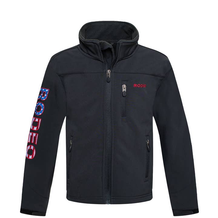 Rodeo Clothing - Wholesale Jacket - Kids - Rodeo Kid's soft shell Bonded Jacket Bonded Fleece Lining0
