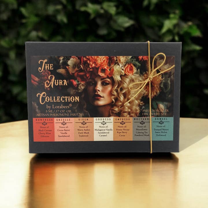 Lorabees - Wholesale Perfume Gift Set - DISCOVERY KIT for "Aura" Pheromone Perfume Oil Rollers