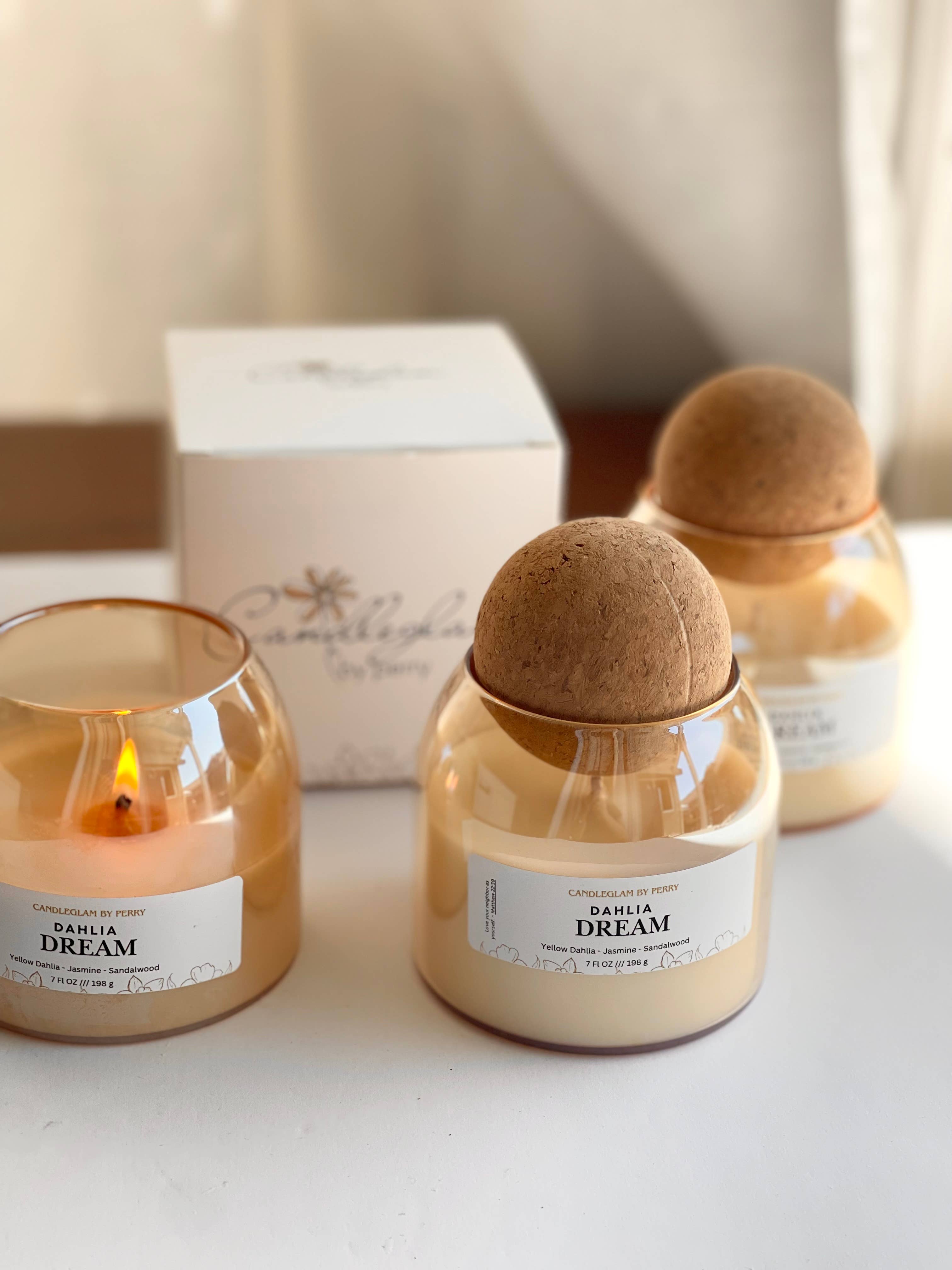 Candleglambyperry - Wholesale Candle Holder - Aesthetic Candle Jar | Cork Lids Unbranded 4