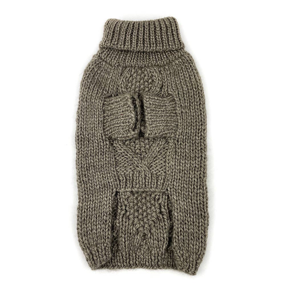 Milltown Brand - Wholesale Pet Sweater - Dog - Fisherman Cable Knit Dog Sweater - Beige5