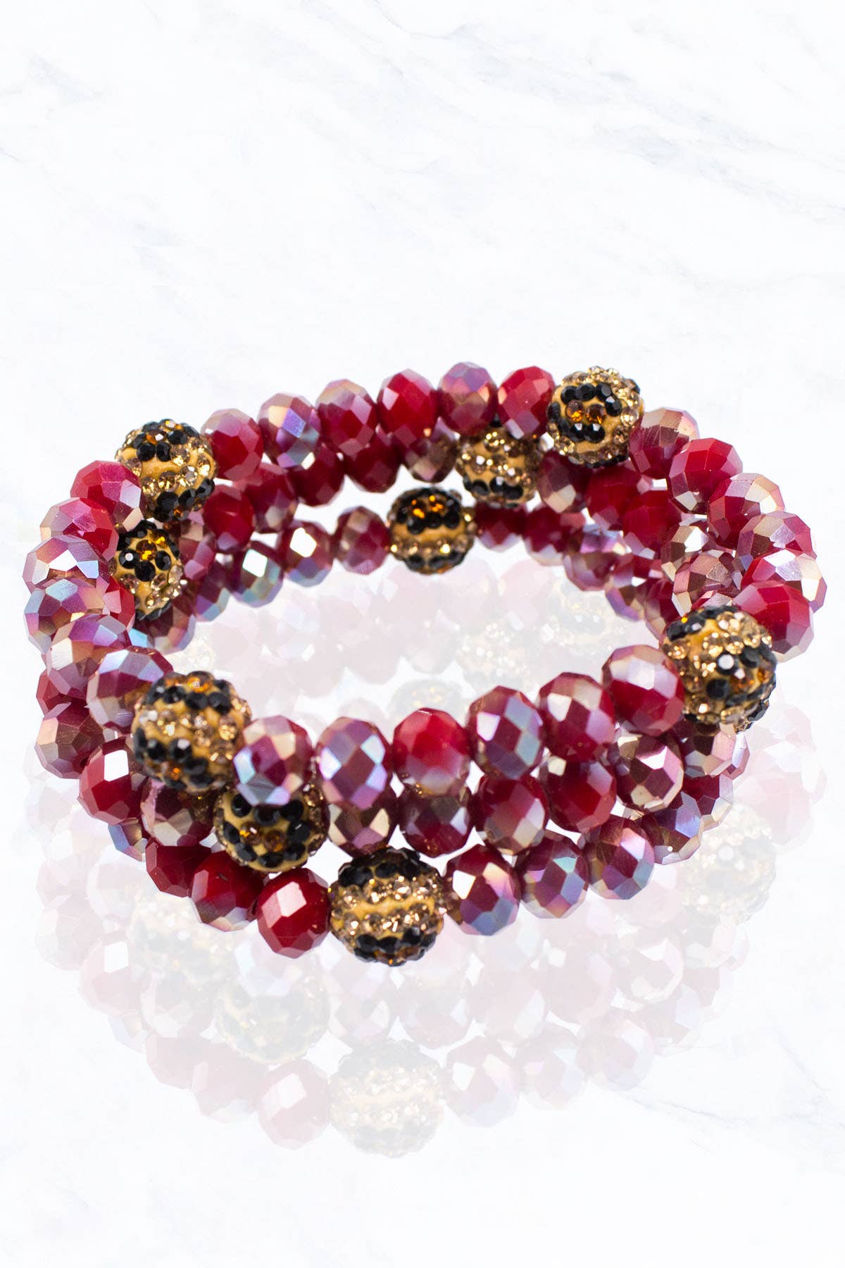 Suzie Q USA - Venta al por mayor Pulsera de cuentas - Pulsera Bola Bead & Leo Stone24