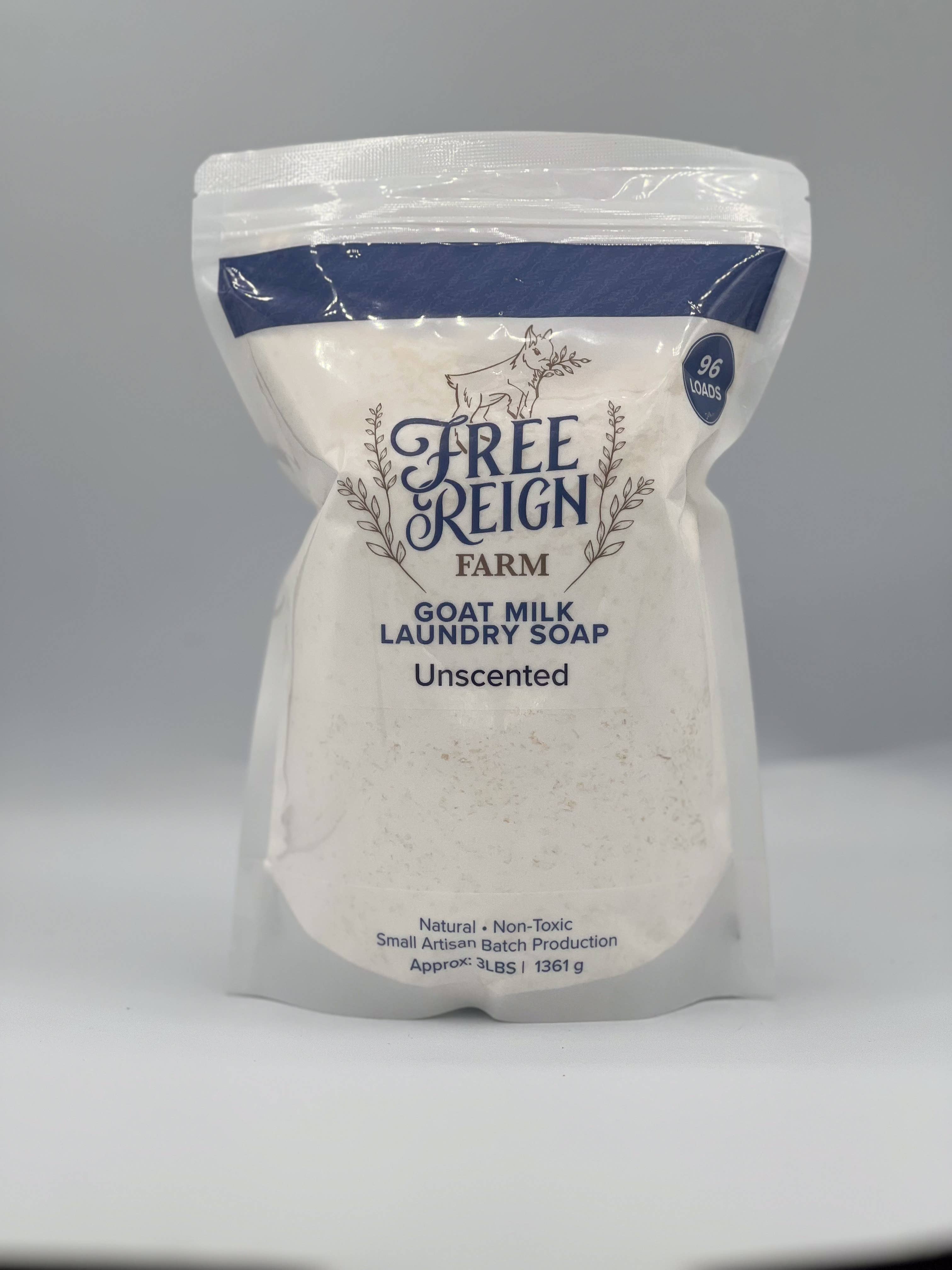 Free Reign Farm - Wholesale Laundry Detergent Powder/Pods - Goat Milk Laundry Soap - New Label0
