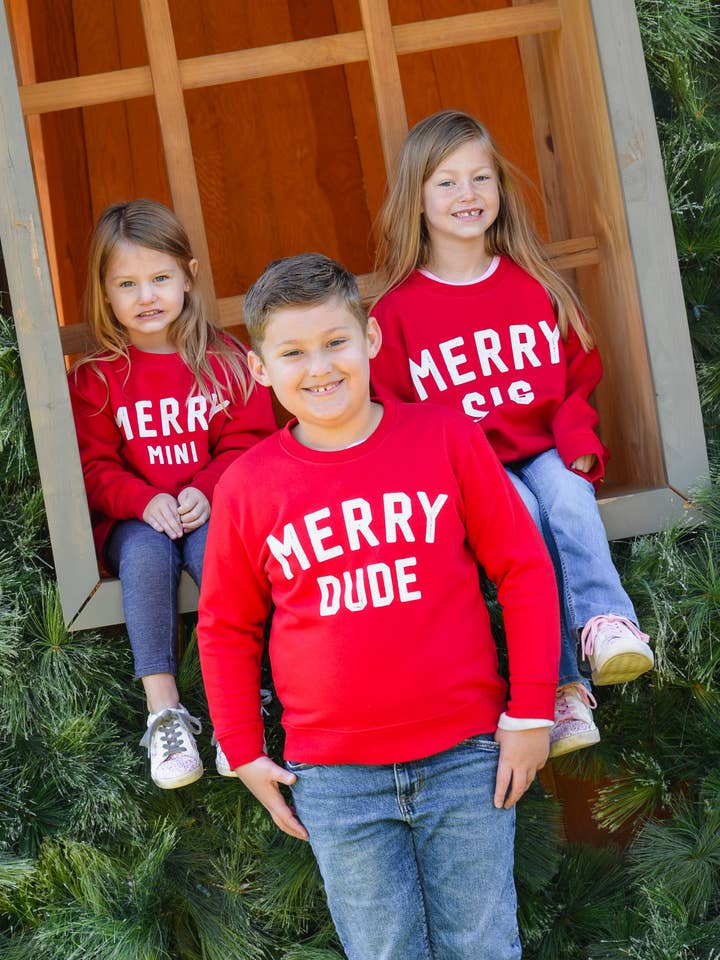 Old Town Social Club - Wholesale Sweatshirt - Kids - Merry Mini Sweatshirt3