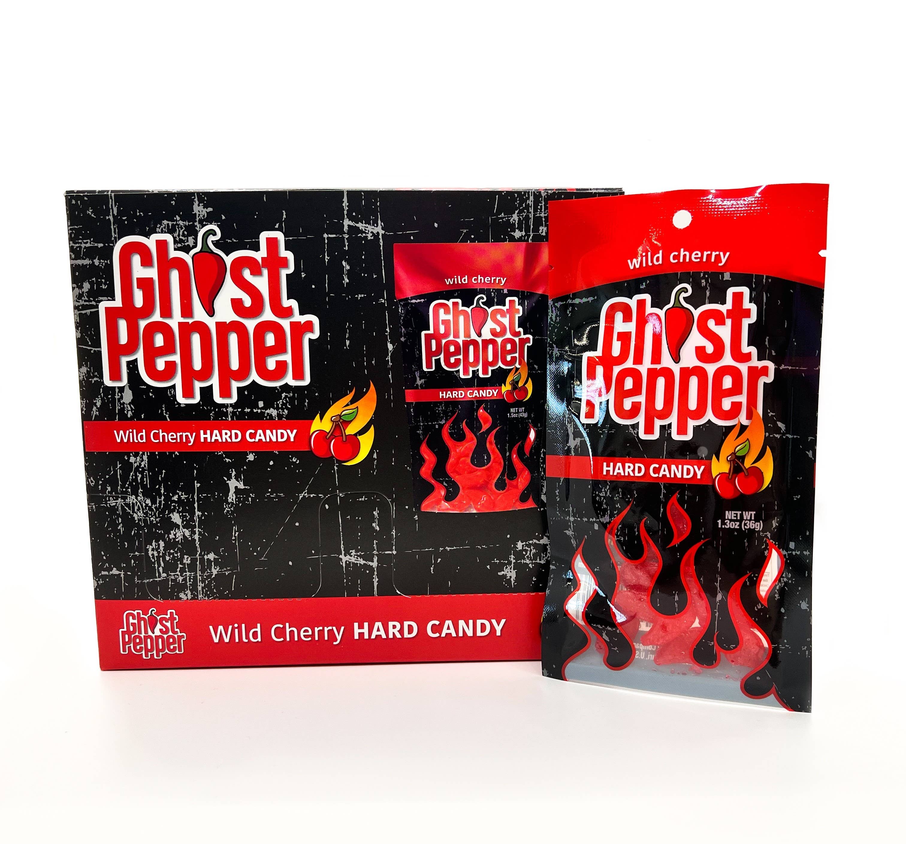 Mikey V's Foods - Wholesale Hard Candy - Ghost Pepper Hard Candy Wild Cherry1
