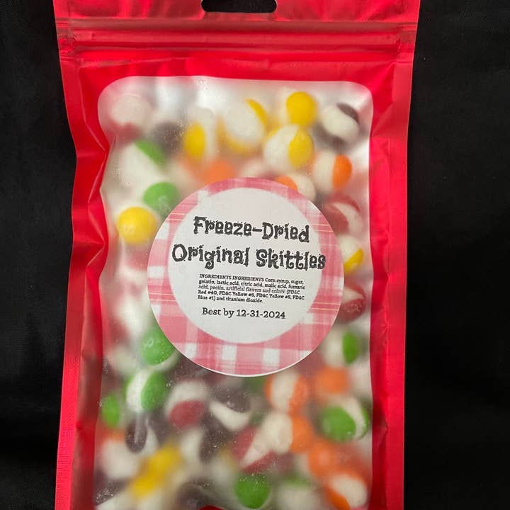 Freeze Dried Pickle Favorites and more - Wholesale Cotton Candy - Freeze Dried Candy Skittles Large Bags