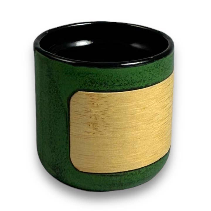 Mahobin 0.25l cast iron drinking cup green for wholesale by Ja-Unendlich