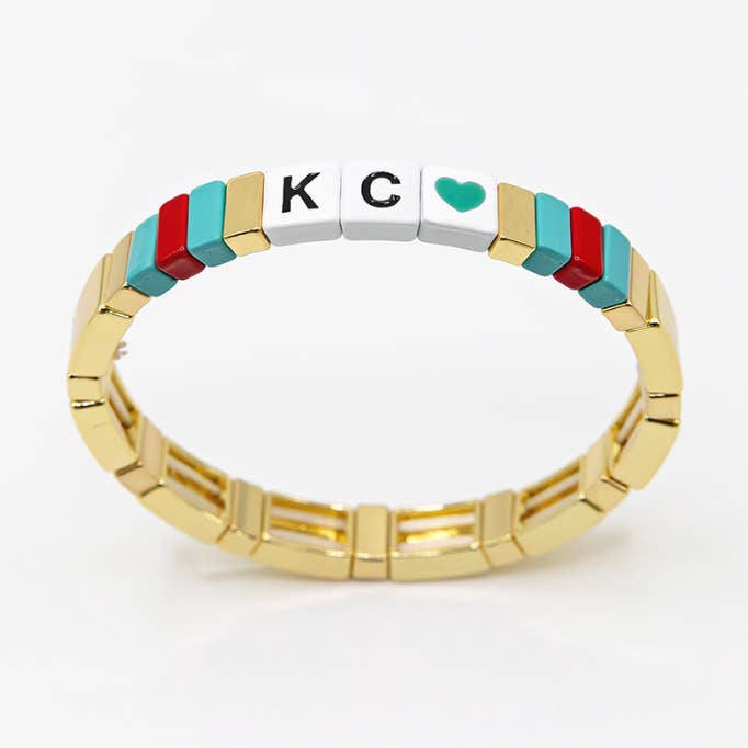 Kansas City Current Tile Bracelet for wholesale by Hart & Lux