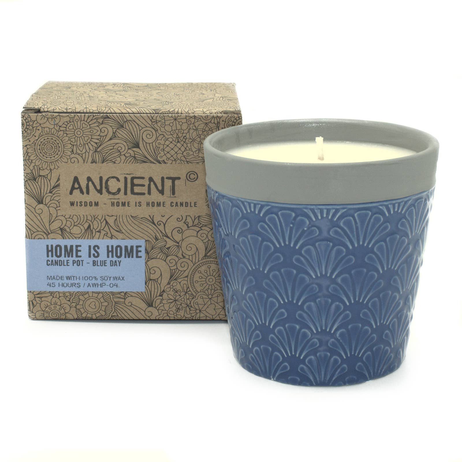 Ancient Wisdom - Vente Bougie en bocal - Pots à bougies Home is Home - Blue Day2