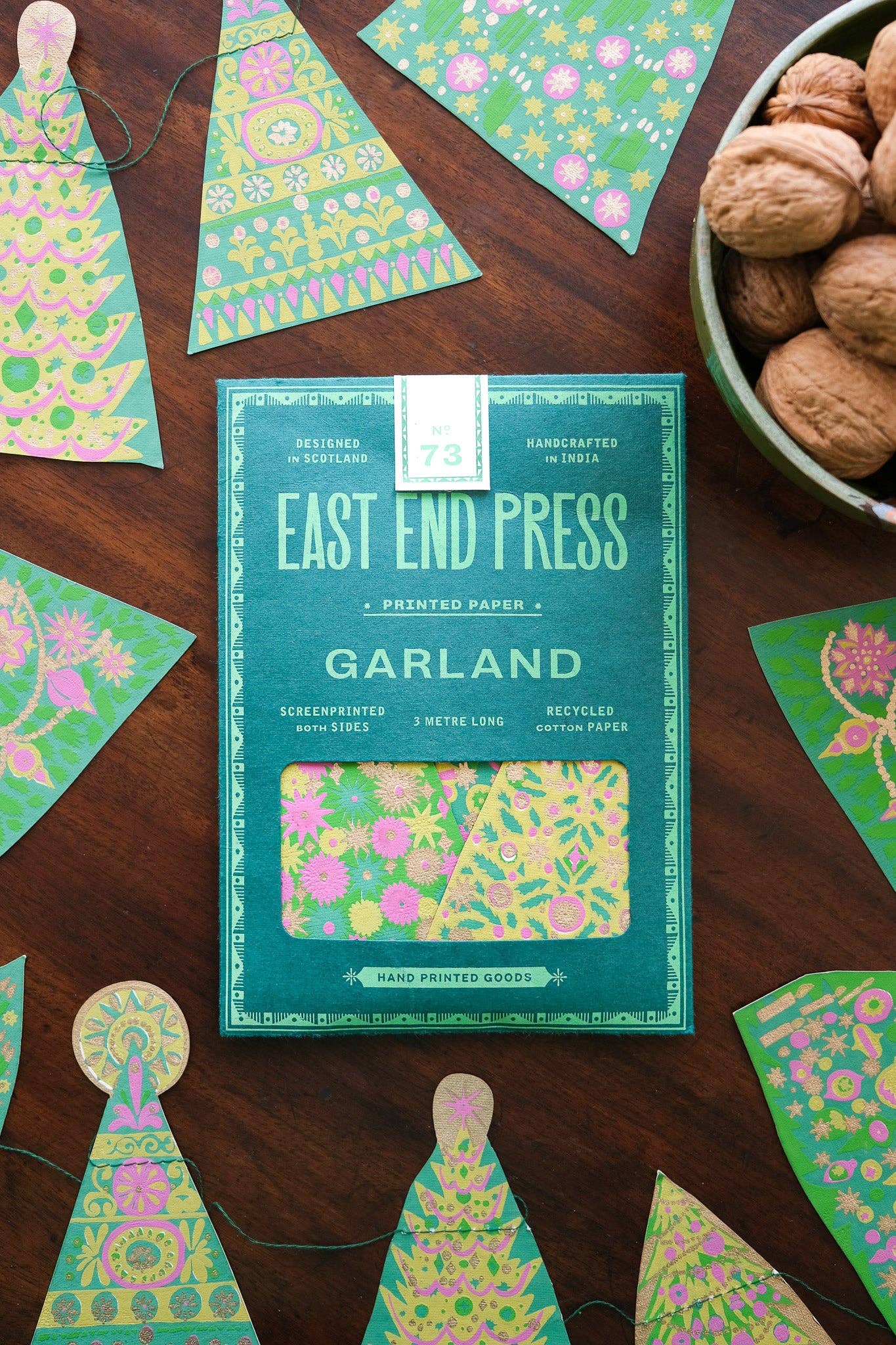 East End Press - Wholesale Bunting/Garland - UK/EU: Midcentury Trees Sewn Garland26