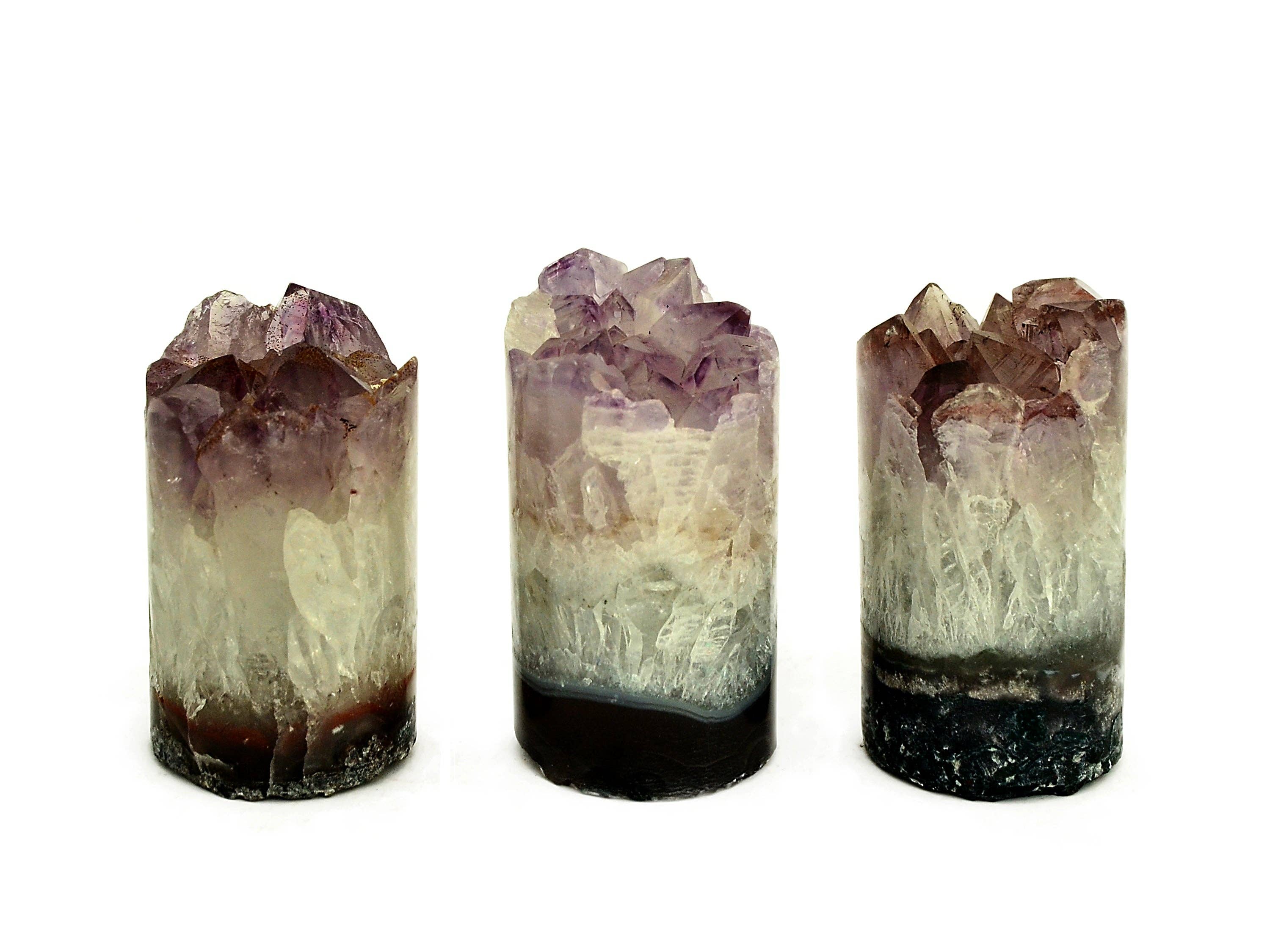 Kaia & Crystals - Wholesale Spiritual Stone/Crystal - Amethyst Druzy Cylinder (40mm - 70mm)8