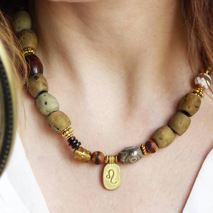 Zodiac Earth Necklace for wholesale by Verna Artisan Works