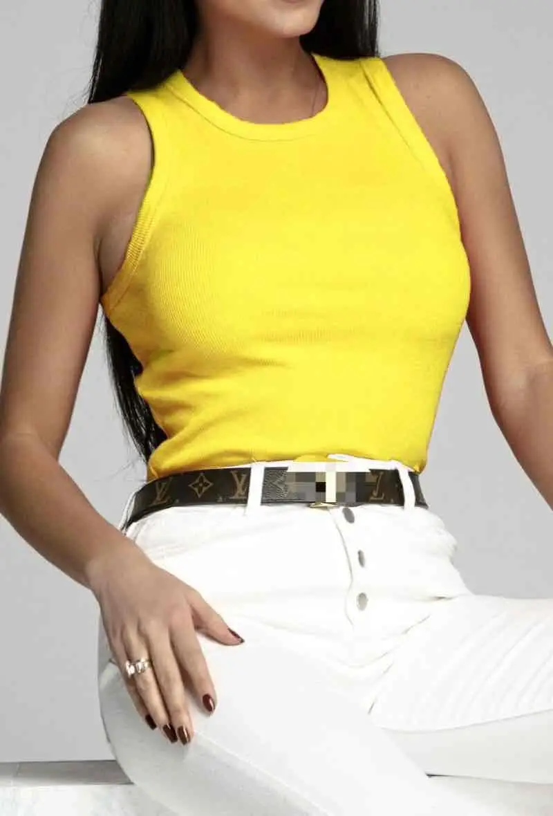 ESTEE BROWN - Wholesale Tank Top - Women's - Plain tank top - 10964A3