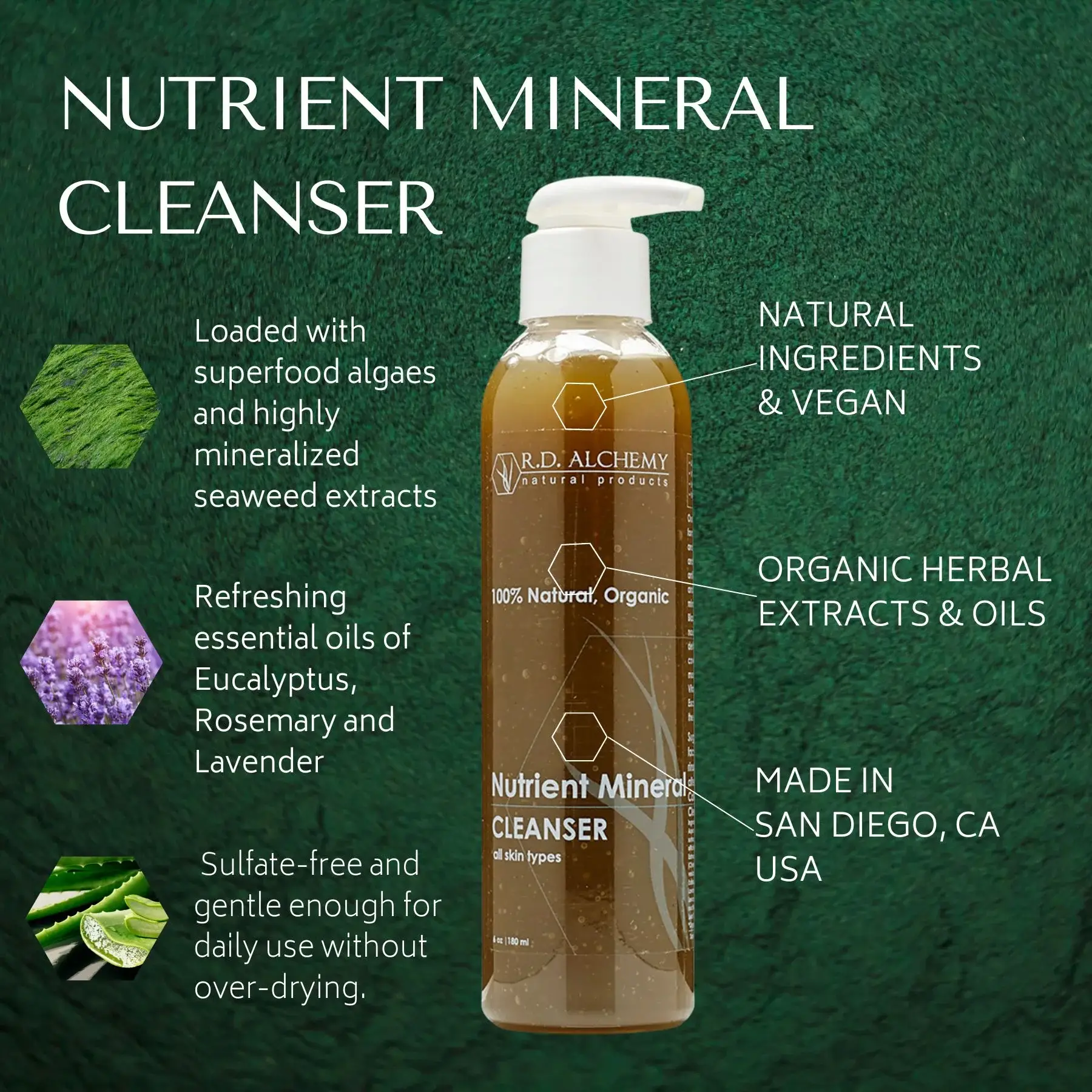 RD Alchemy Natural Products - Wholesale Facial Cleanser - Nutrient Mineral Cleanser2