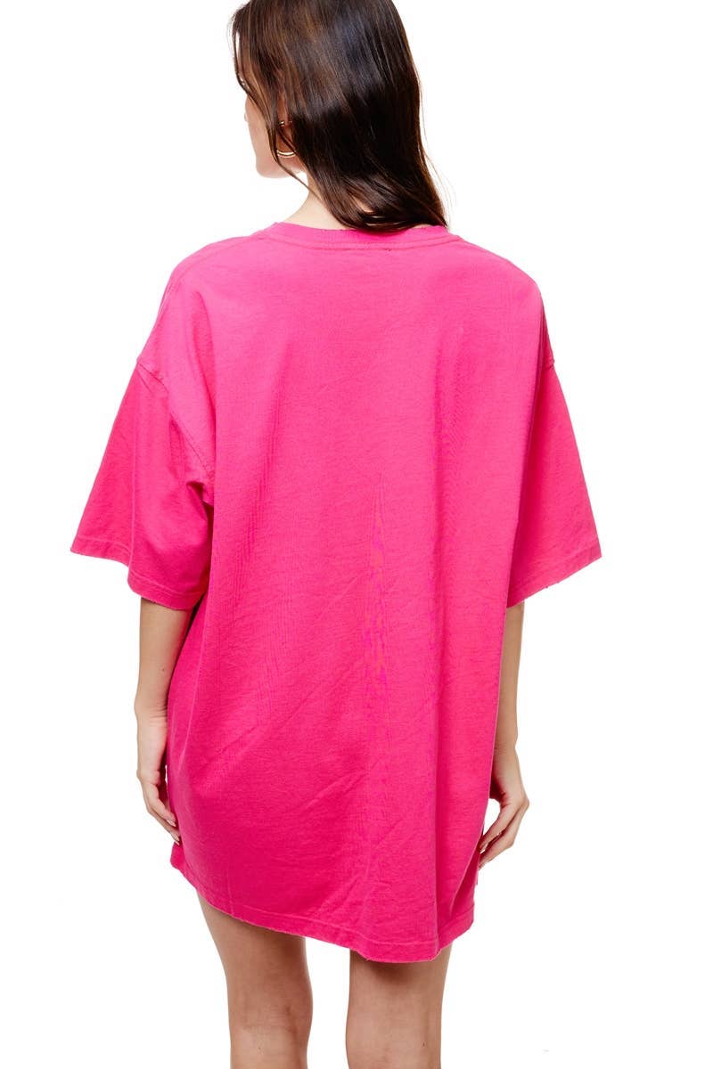 Foryeri - Wholesale Screen Printed T-Shirt - Women's - OVERSIZED PREMIUM WASHED COTTON TEE WITH DISTRESSED EDGES1