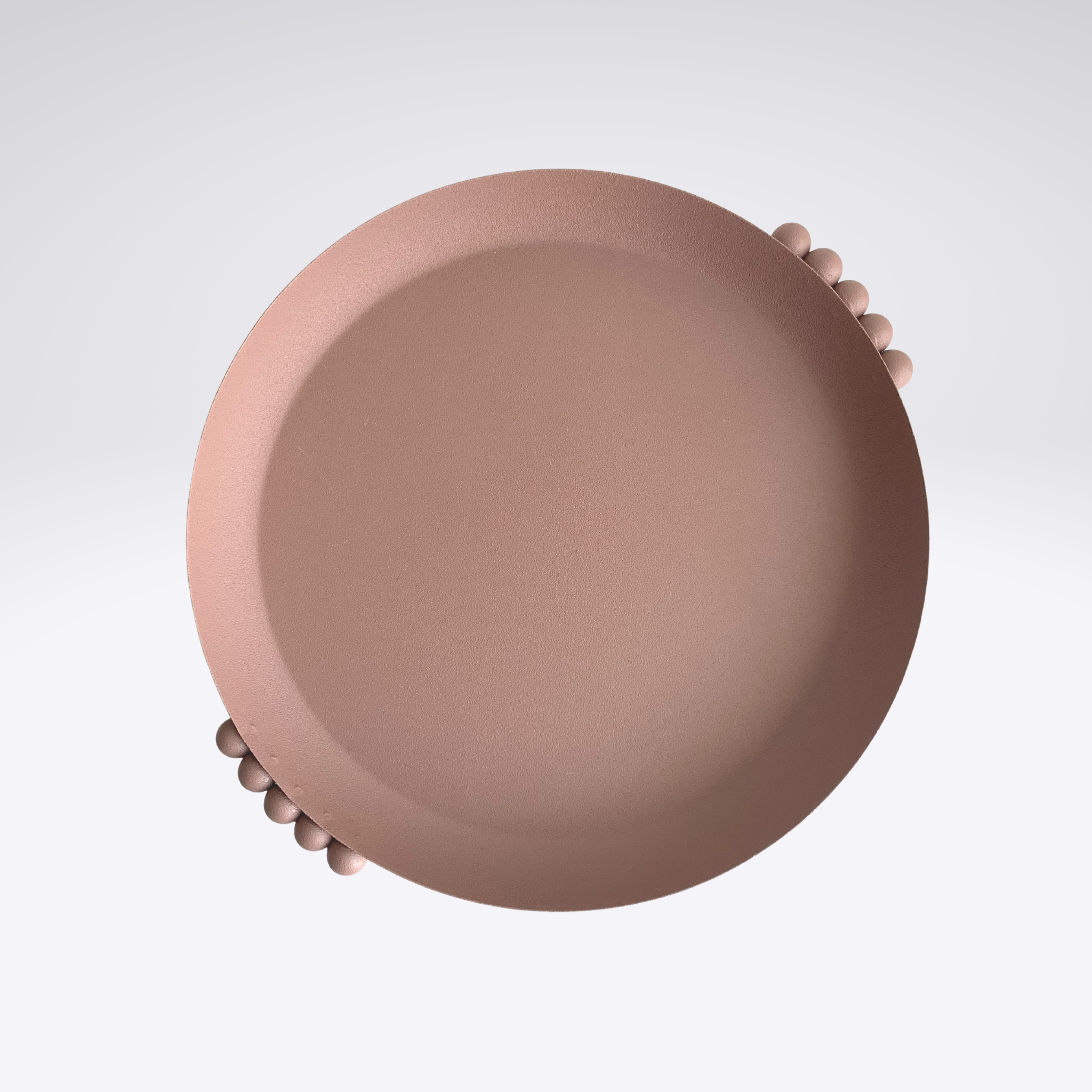 Casa Amarosa - Wholesale Decorative Tray - Elan Trays- Dusty Pink, 10.03 Inches 0