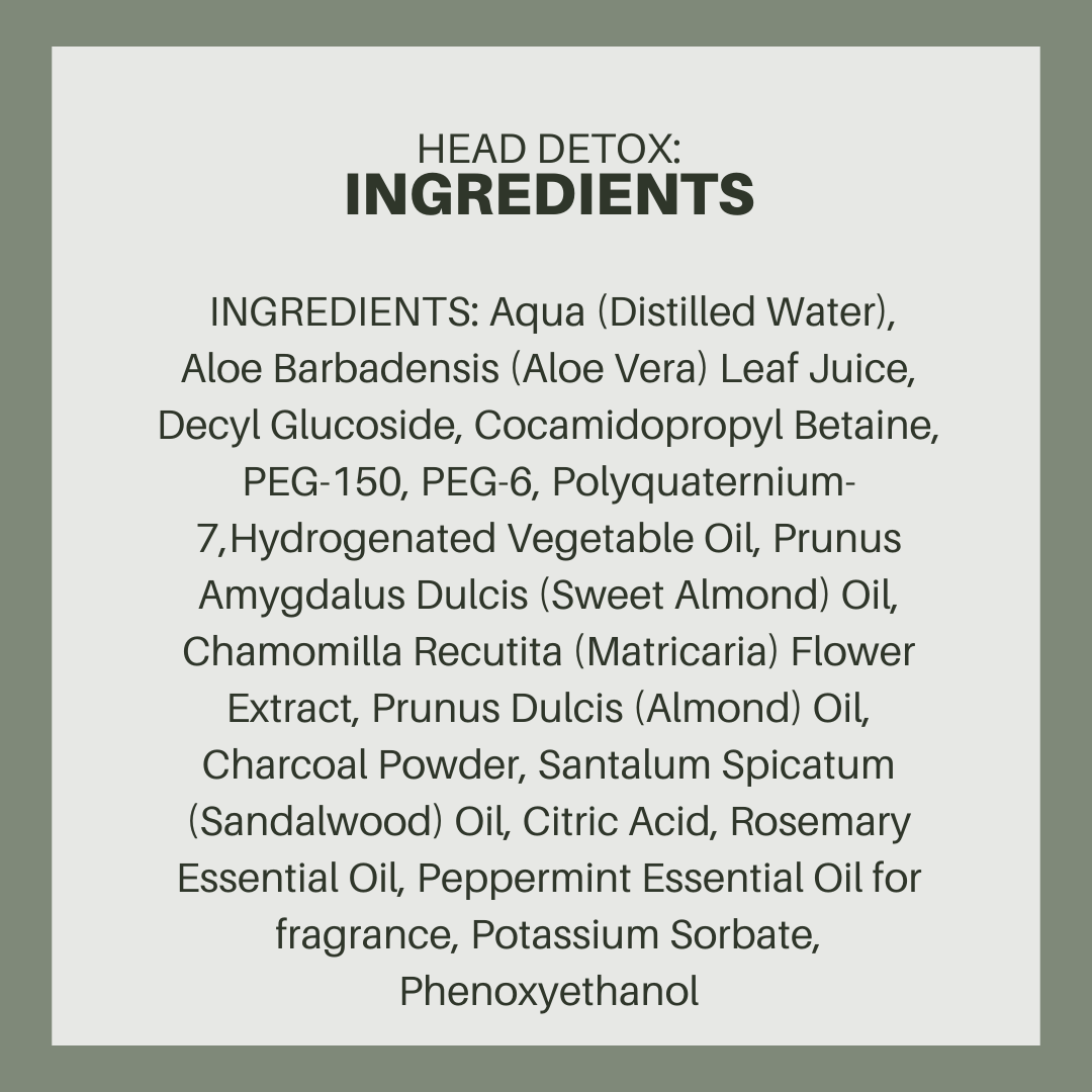 ATANA HEAD SPA, LLC - Wholesale Hair Shampoo - Head Detox: Charcoal & Chamomile Clarifying Shampoo4