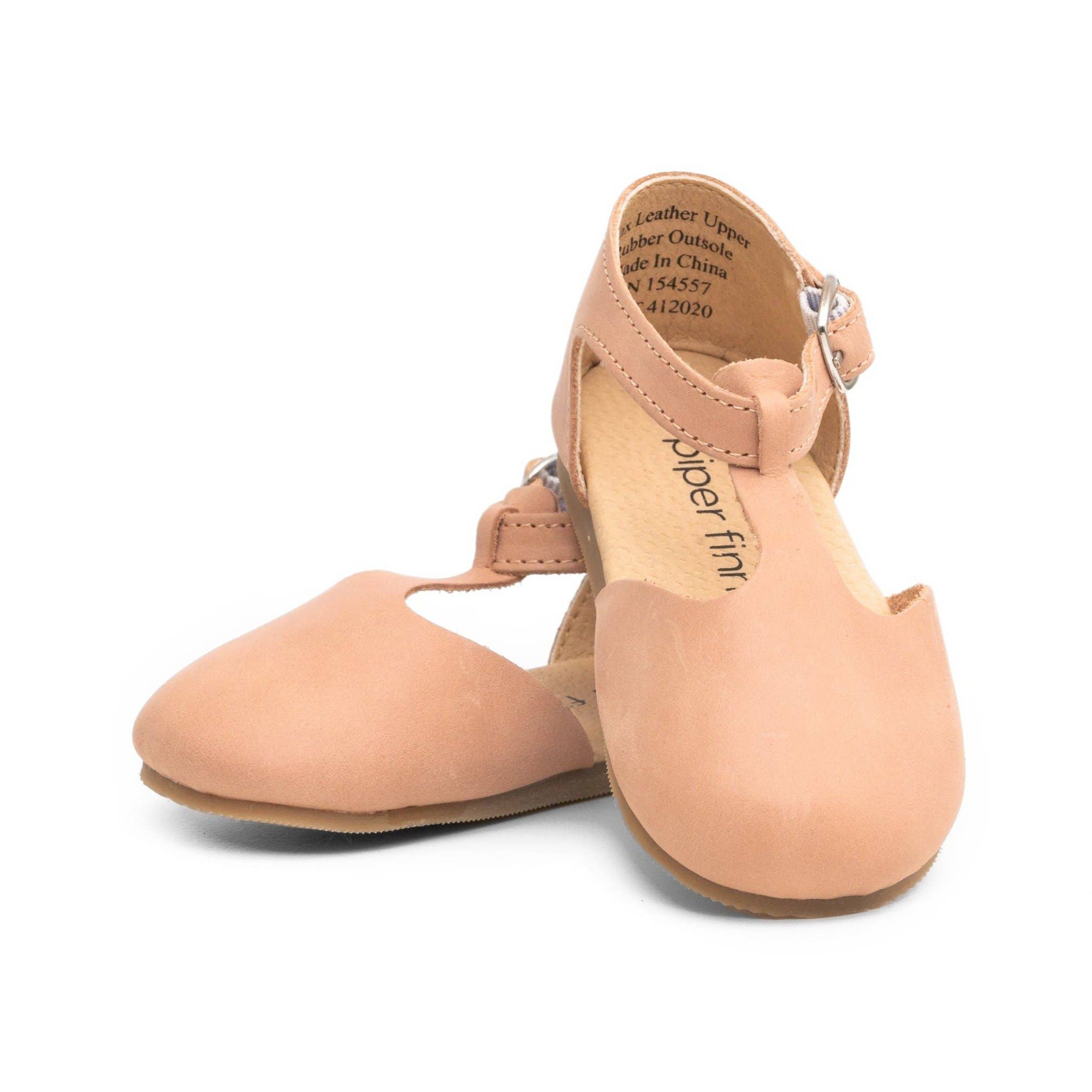 Piper Finn - Wholesale Dress Shoes - Kids - Mary Jane Blush Dress Shoes for Kids - Hard Sole