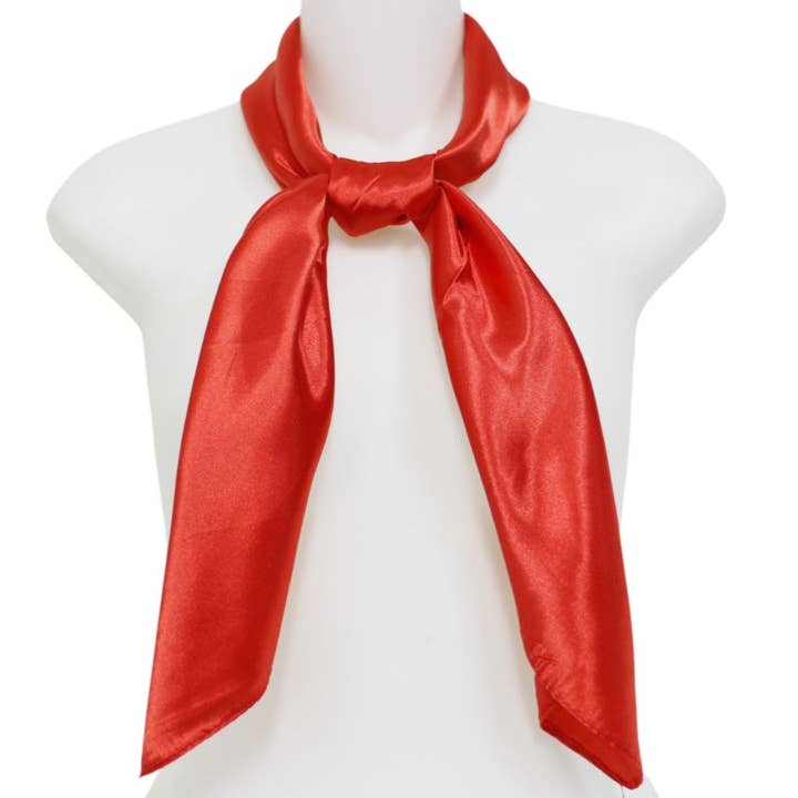 TAPA fashion - Wholesale Scarf – Women's - Satin Scarf Plain ST327B (12PC)