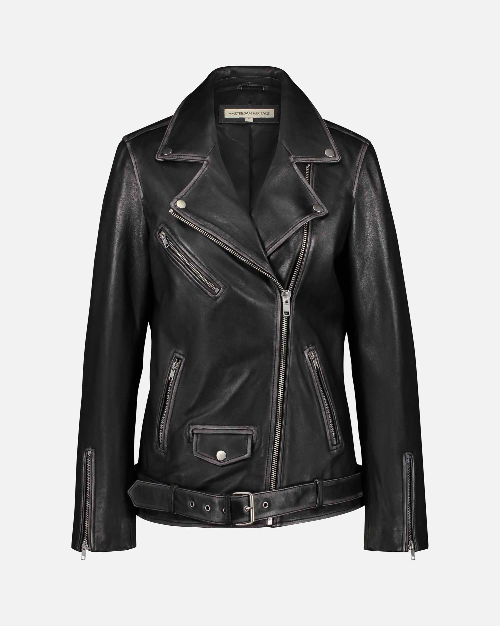 Amsterdam Heritage Leather Belts, Bags, Jackets & Apparel - Wholesale Leather Jacket - Women's - Berlin | Oversized Leather Biker Jacket6