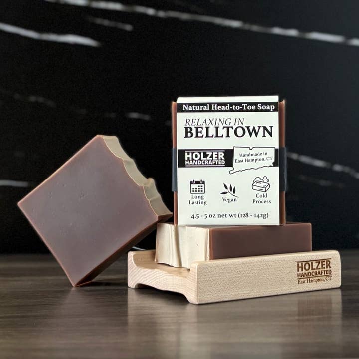 Handmade Soap Bar | Relaxing in Belltown - Cocoa Butter + Cashmere Scented | Handcrafted Bar Soap | Natural Cold Process | Vegan | 4.5 oz for wholesale by Holzer Handcrafted ®