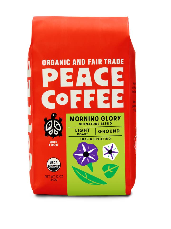 Morning Glory | Light | Ground | 12oz | Peace Coffee for wholesale by Peace Coffee