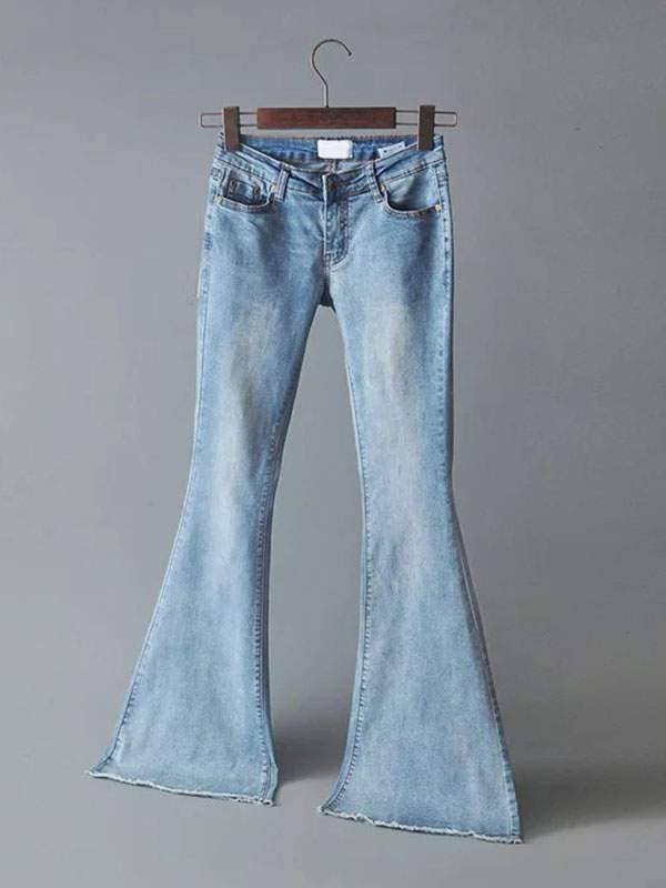 Fashion Combination - Wholesale Jeans - Women's - bottoms zipper fly button fly blue denim pants4