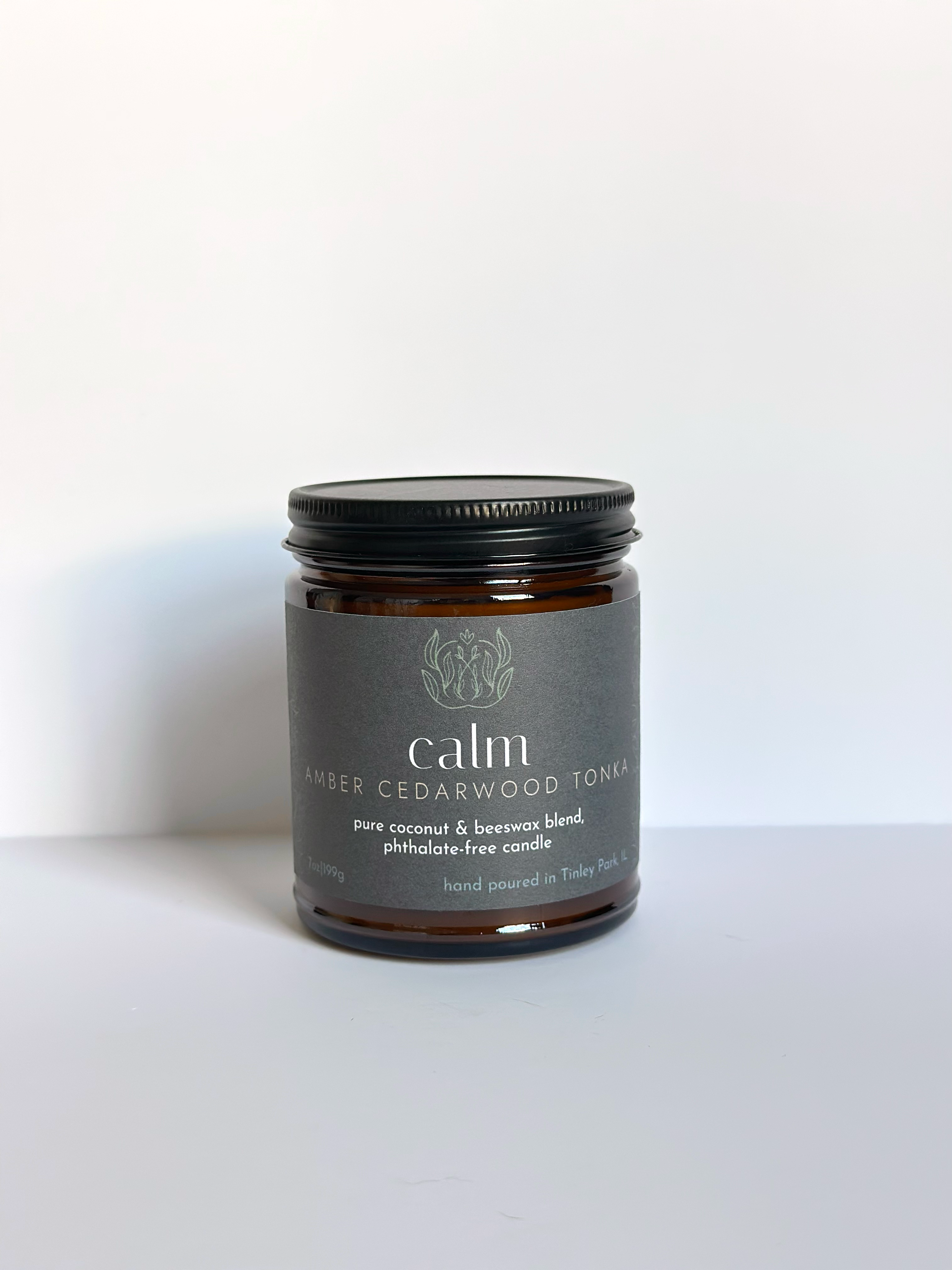 Sprig & Flame - Wholesale Jar/Filled Candle - CALM | Pure Coconut Beeswax Hand-Poured Wood Wick Candle3