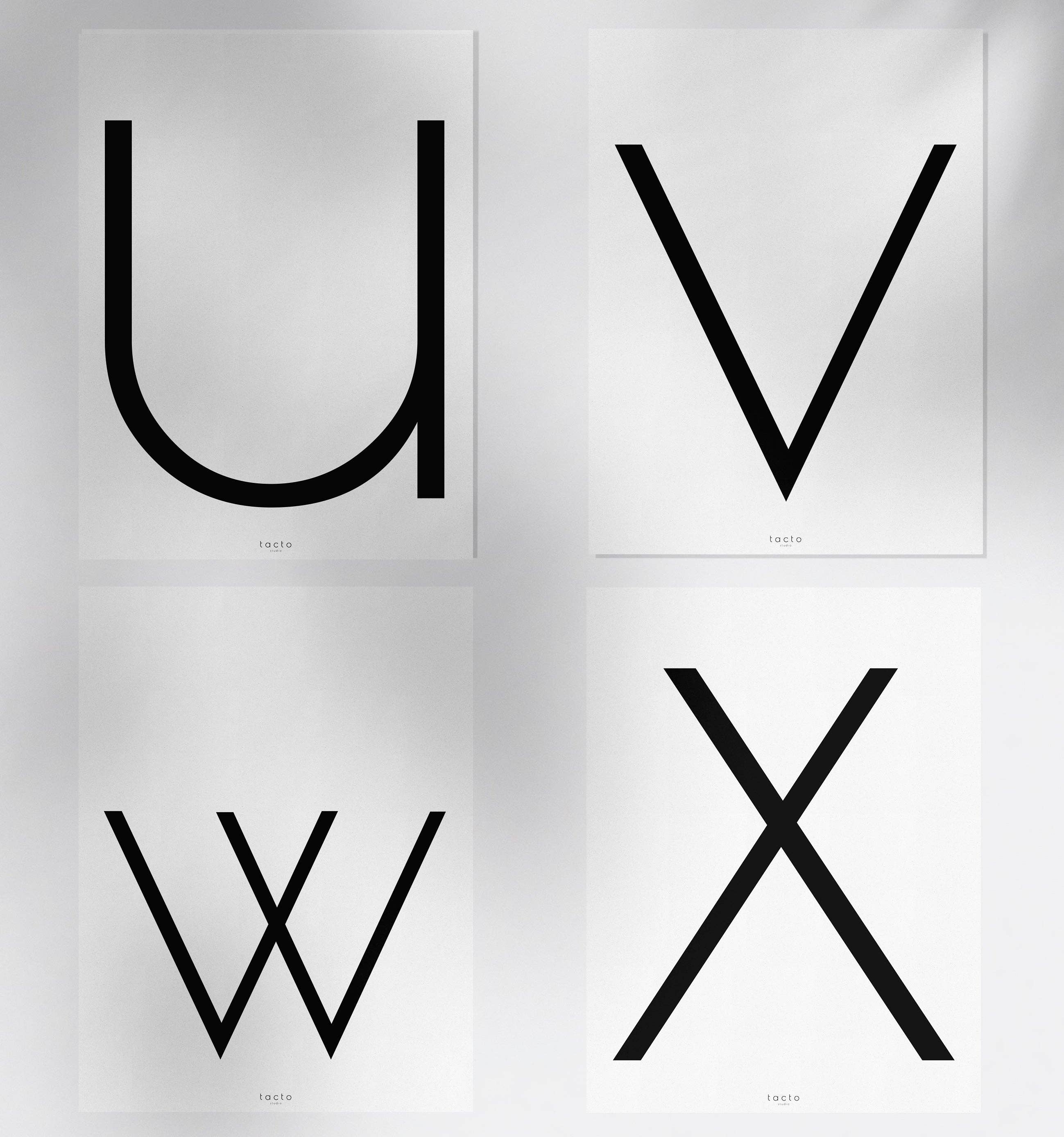 tacto studio - Wholesale Art Print - Letters sheet9