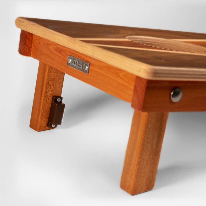 Elakai - Wholesale Cornhole - 1ft x 2ft  Dark Wood Triangle Mahogany Pathfinder Cornhole Board Set5