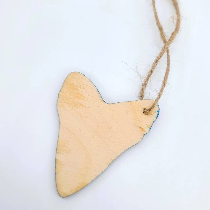 JEMS of the Sea - Wholesale Ornament - Shark Tooth Ornament - Handmade Resin & Wood Ornament