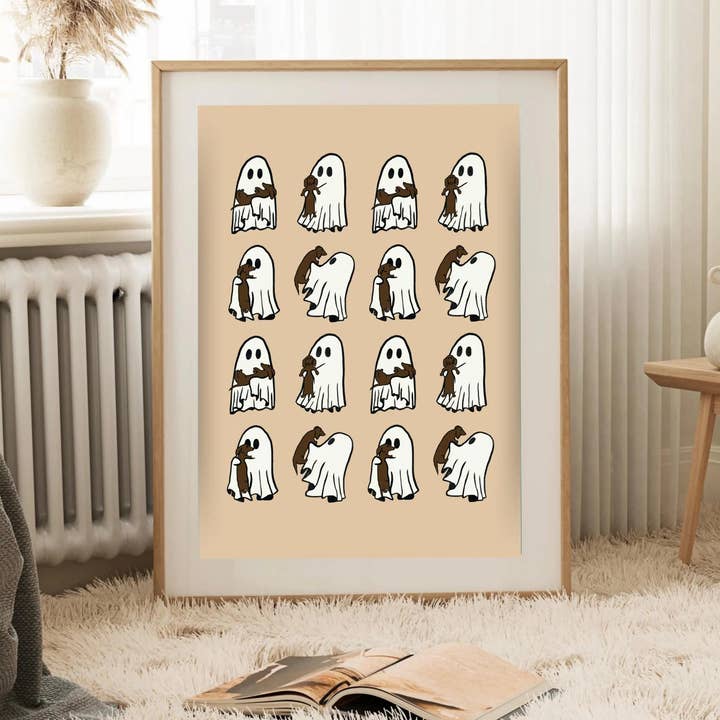Olive Street Collective - Wholesale Art Print - Dachshund and Ghost Print9