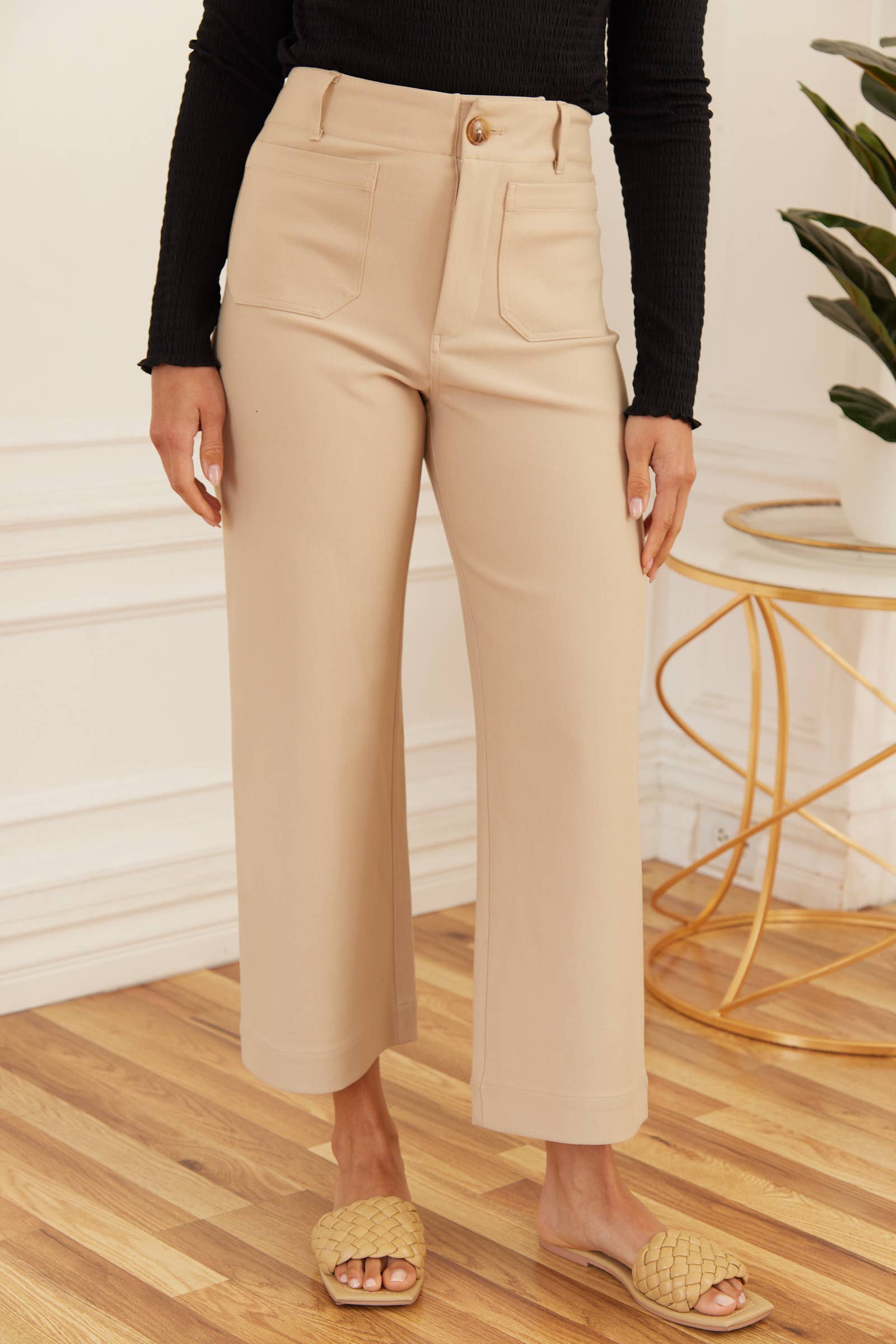 Nicabel - Wholesale Pants - Women's -  Plus super stretch knit pants with pocket-PIP97741