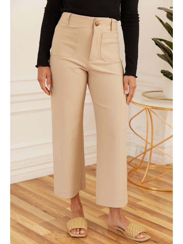 Nicabel - Wholesale Pants - Women's - Plus super stretch knit pants with pocket-PIP97741