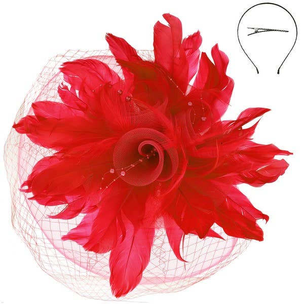 anbfashion – wholesale Fascinator hat – Women's – DERBY STATEMENT FASCINATOR HEADBAND FASCINATOR HTH2667