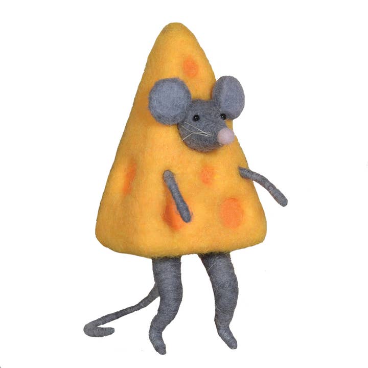 HomArt - Wholesale Ornament - Felt Cheese Mouse Ornament